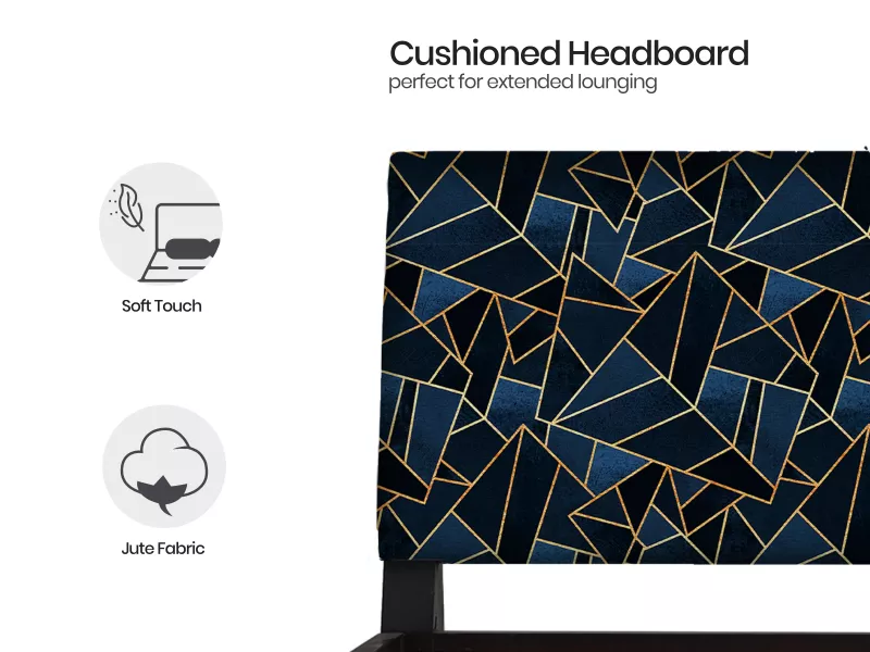 Prism Solid Wood Queen Size Double Bed